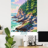 Poster Parc national de l'Acadie (Bureau à domicile)