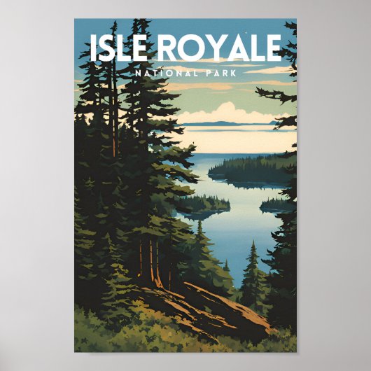 Poster Parc national de l'Isle Royale (Devant)