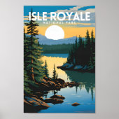 Poster Parc national de l'Isle Royale (Devant)