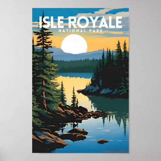 Poster Parc national de l'Isle Royale (Devant)