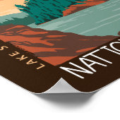 Poster Parc national de l'Isle Royale Lac Supérieur (Coin)