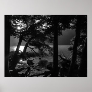 Poster Parc national de Los aleras paysage de front de me