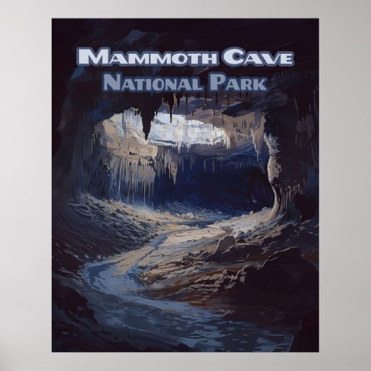 Poster Parc national de Mammoth Cave Kentucky (Devant)