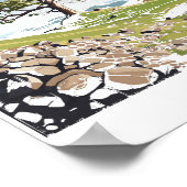 Poster Parc national de Northumberland Sycamore Gap Tree (Coin)