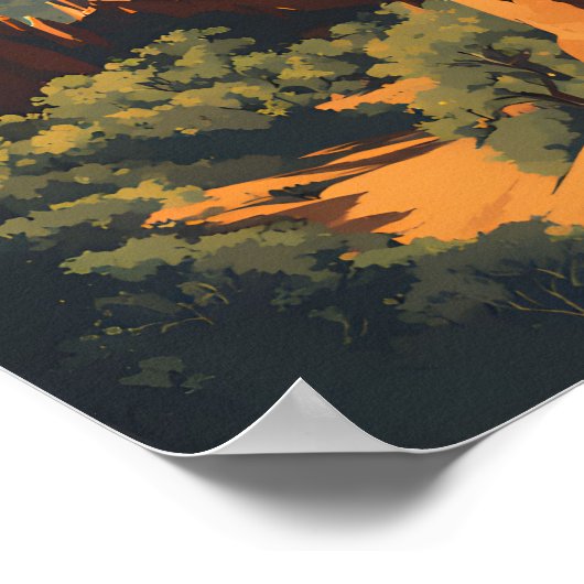 Poster Parc national de Pinnacles (Coin)