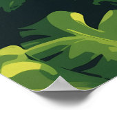 Poster Parc National de Samoa Américaines Plage Rainfores (Coin)