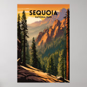 Poster Parc national de Sequoia (Devant)