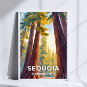 Poster Parc national de Sequoia | California Travel