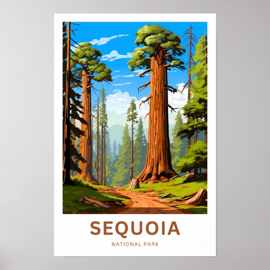 Poster Parc national de Sequoia Imprimer (Devant)