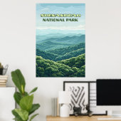 Poster Parc national de Shenandoah Virginia Blue Ridge Re (Bureau à domicile)