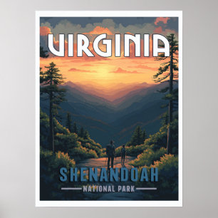 Poster Parc national de Shenandoah, Virginie