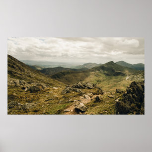 POSTER PARC NATIONAL DE SNOWDONIA, PAYS DE GALLES, R-U