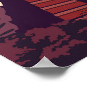 Poster Parc national de Tikal Guatemala Vintage (Coin)