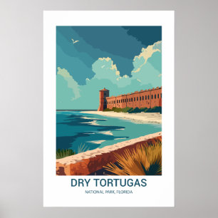 Poster Parc national de Tortugas sec Floride USA