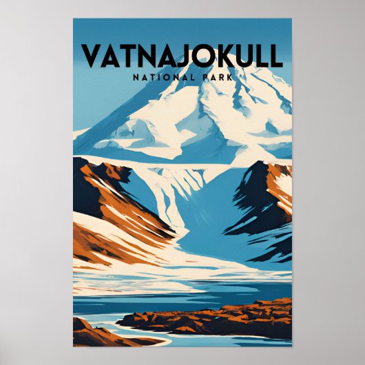 Poster Parc national de Vatnajokull (Devant)