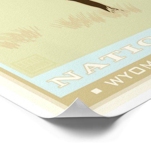 Poster Parc national de Yellowstone (Coin)