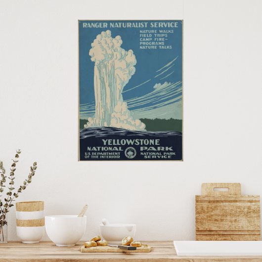 Poster Parc national de Yellowstone (Cuisine)