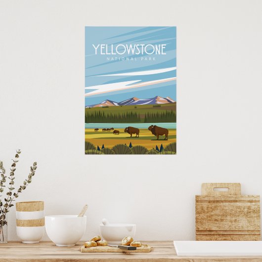 Poster Parc national de Yellowstone (Cuisine)