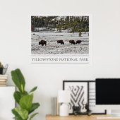 Poster Parc national de Yellowstone (Bureau à domicile)