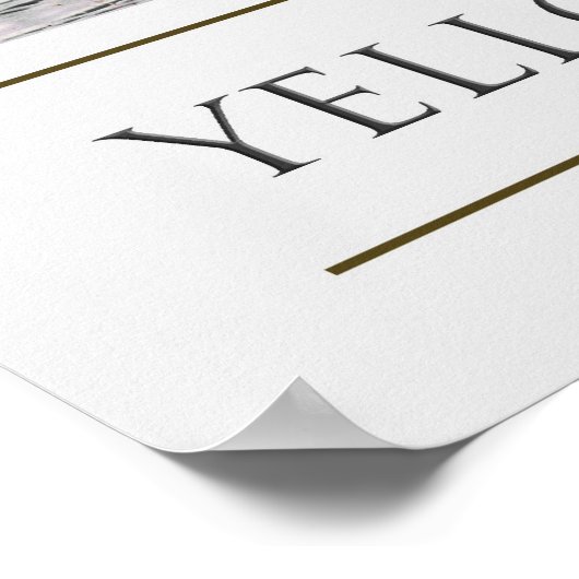 Poster Parc national de Yellowstone (Coin)