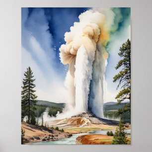 Poster Parc national de Yellowstone Ancien art religieux