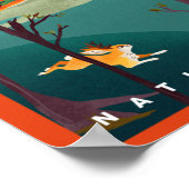 Poster Parc national de Yellowstone Cool Art de voyage co (Coin)