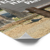 Poster Parc national de Yellowstone, panneau, Wyoming, Ét (Coin)