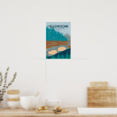 Poster Parc national de Yellowstone Volcano de boue Vinta (Cuisine)