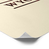 Poster Parc national de yellowstone Wyoming (Coin)