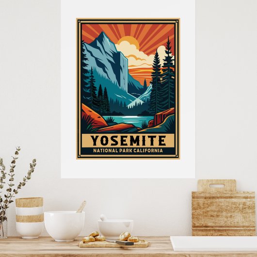 Poster Parc national de Yosemite (Cuisine)