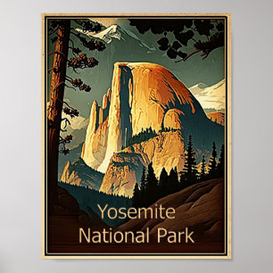 Poster Parc national de Yosemite