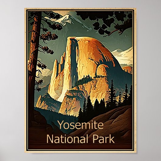 Poster Parc national de Yosemite (Devant)