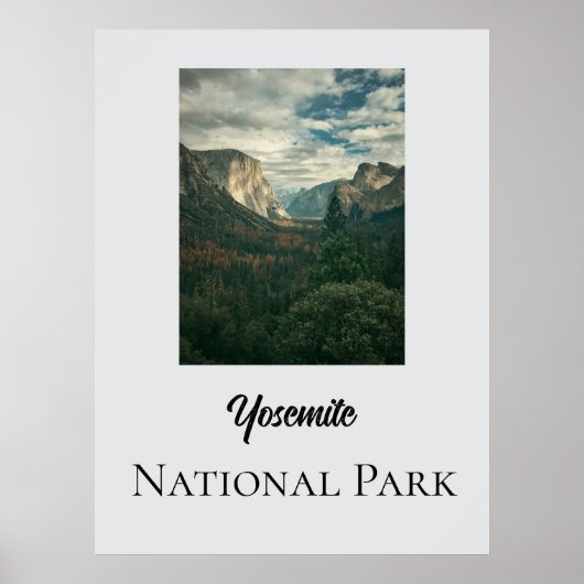 Poster Parc national de Yosemite (Devant)