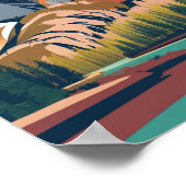 Poster Parc national de Yosemite Vintage (Coin)