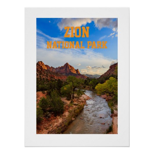 Poster Parc national de Zion (Devant)
