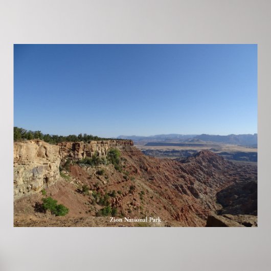 Poster Parc national de Zion (Devant)