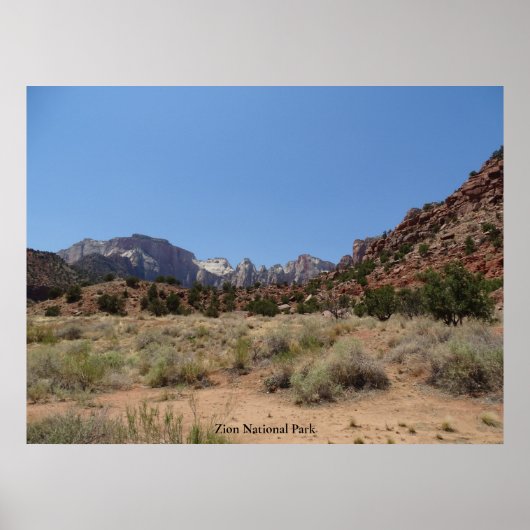 Poster Parc national de Zion (Devant)
