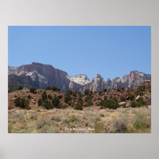 Poster Parc national de Zion (Devant)