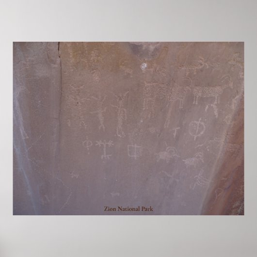 Poster Parc national de Zion (Devant)