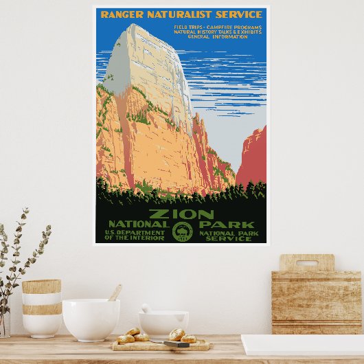 Poster Parc national de Zion (Cuisine)