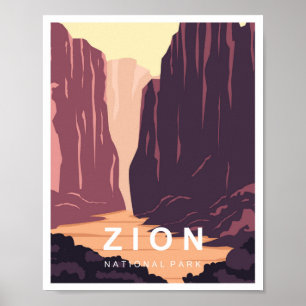 Poster Parc national de Zion Utah