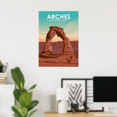 Poster Parc national des Arches (Bureau à domicile)