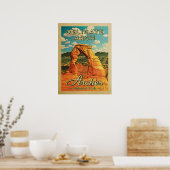 Poster Parc national des Arches - Arche Vintage Delicate (Cuisine)