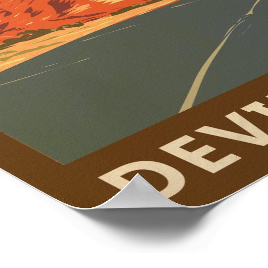 Poster Parc national des Arches Utah Devils Garden Trail (Coin)