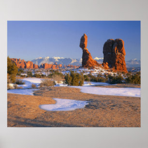 Poster PARC NATIONAL DES ARCHES, UTAH. États-Unis. Balanc