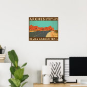 Poster Parc national des Arches Utah sentier de Devils Ga (Bureau à domicile)
