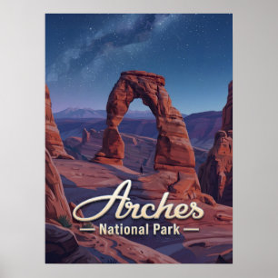 Poster Parc national des Arches Utah Voyage Artistique