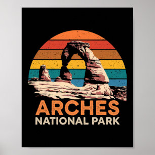 Poster Parc national des Arches Vintage Utah Vintage Nati