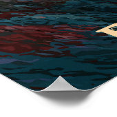 Poster Parc national des Badlands - Paysage accidenté de  (Coin)