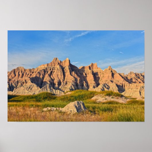 Poster Parc national des Badlands, Soirée (Devant)